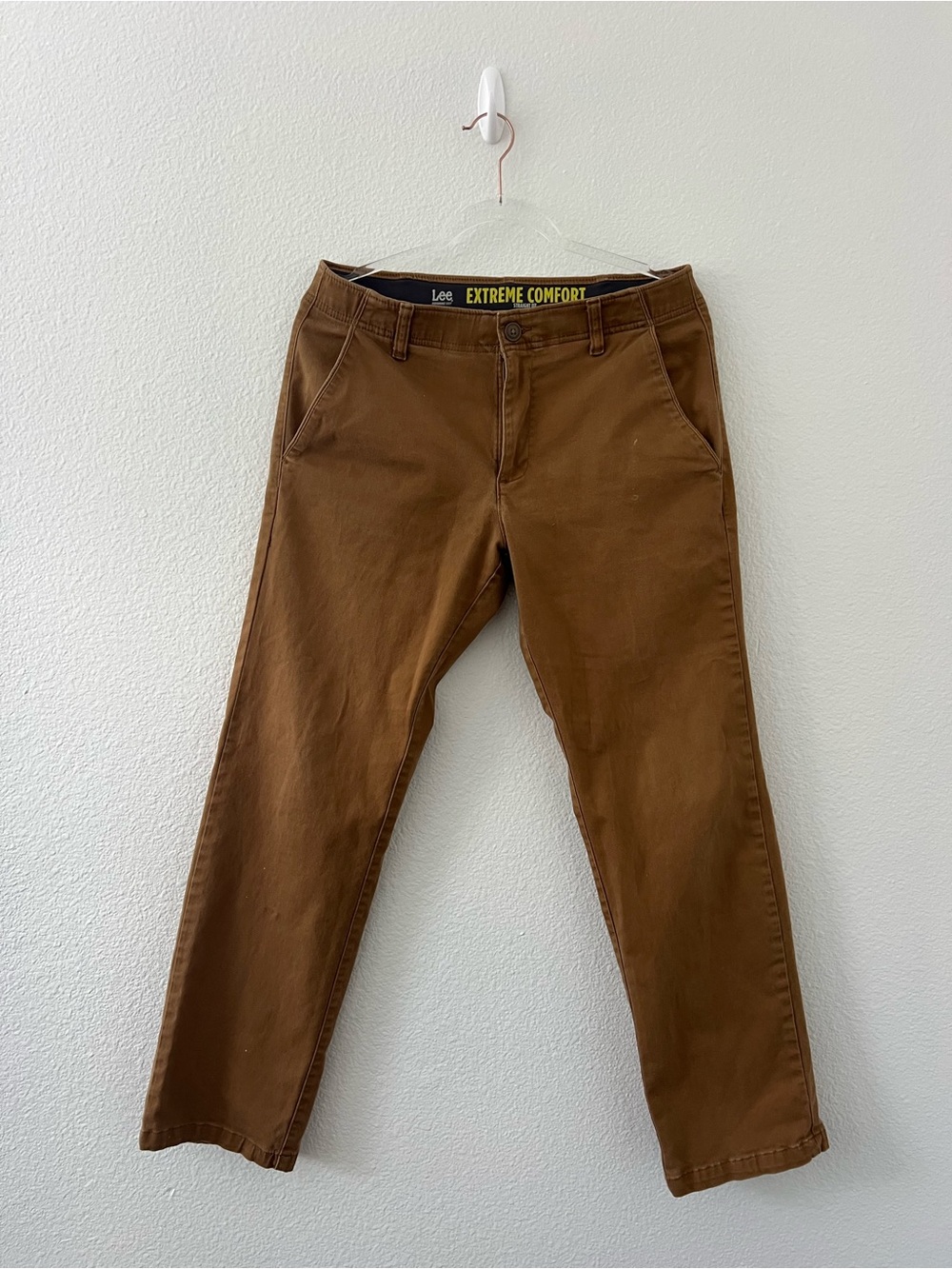 Lee Men’s Brown Stretch Chinos